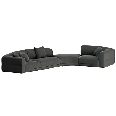 Emile Modular Curved Sofa by Molteni & C