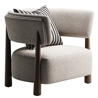 Dolores Stone Cream Fabric Occasional Chair
