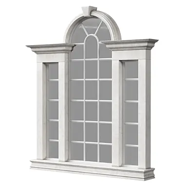 Architectural Classic Window 3D Model 9