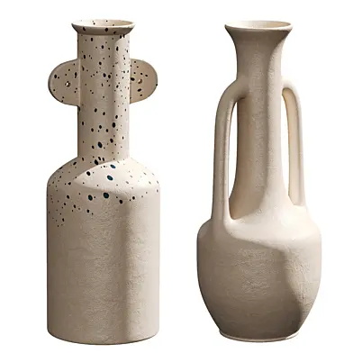 Japandi Cream White Vase 02