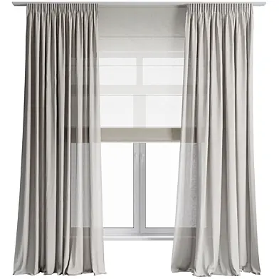 Curtains with roller blinds 44 HBH corona