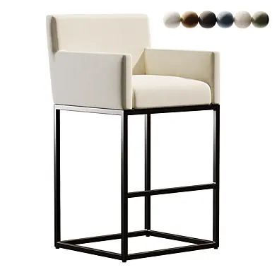 Emery Track Arm Fabric Bar & Counter Stool
