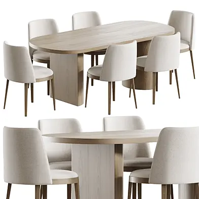 Adel Chair by Calligaris and Nealy table