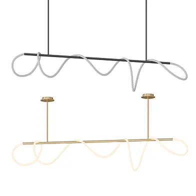 Linear Rope Chandelier 03
