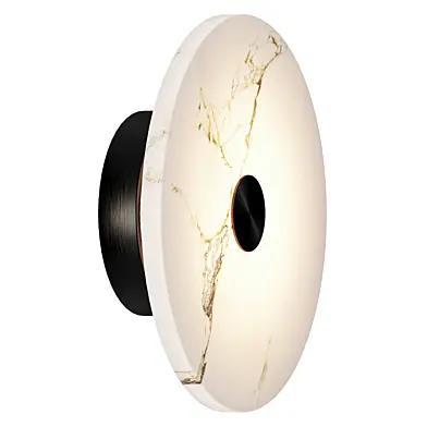 Nordic Alabaster Marble Eclipse Wall Light
