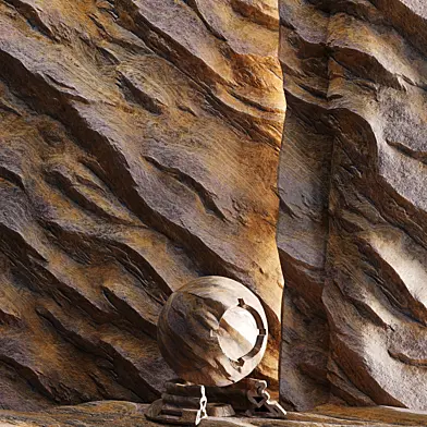 H172 | 4 Colors | Rock Cliff | PBR | 4K | Seamless | +SBSAR