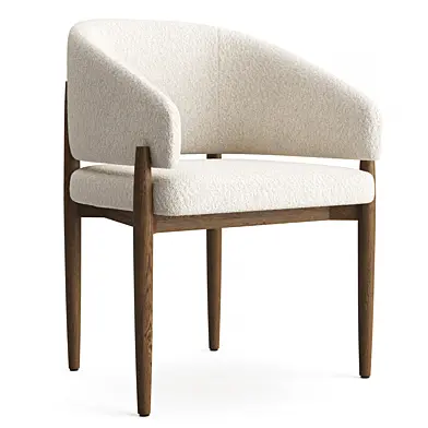 RH Eva Fabric Dining Armchair