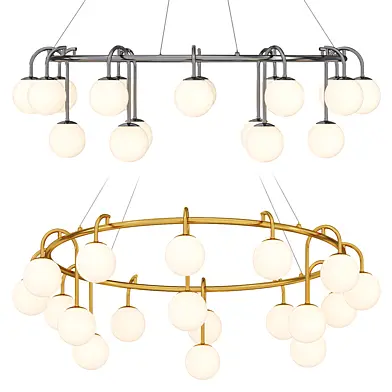 Ring chandeliers and lamps LULLA
