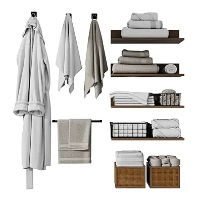 Bathroom accessories \ Декор для санузла полотенца 028