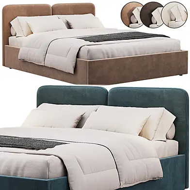 Vilena 160 Velvet Bed