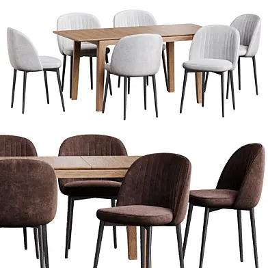 Dining set 3 стул Каляри и стол Milford