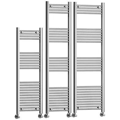 Brenton Chrome Straight Heated Towel Radiator