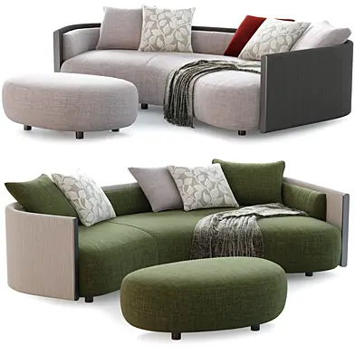 Minotti Bezier Cord sofa