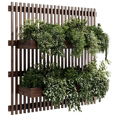 Office plant - wooden plants on hanging palnt - set indoor plant 680