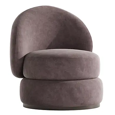 Alma Boucle Swivel Armchair