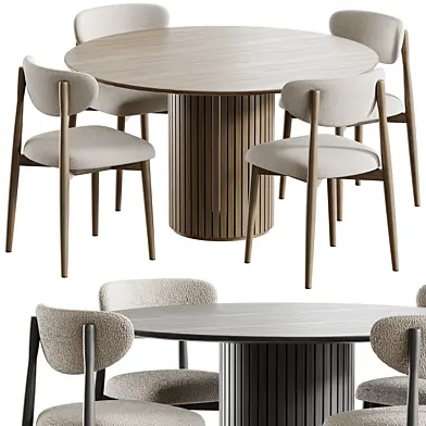 Стол Хилл и Стул Торвалль divan.ru Round oak table
