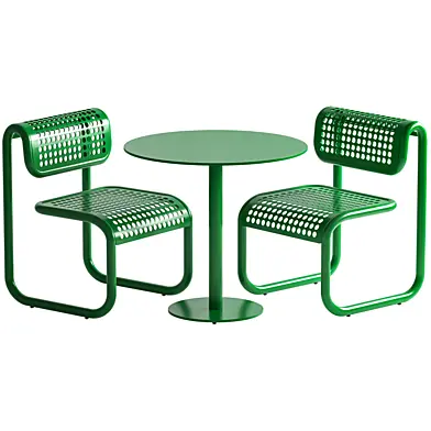 Outdoor Tube chair and table
