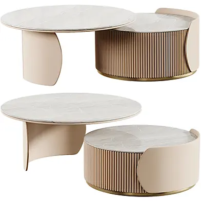 Round Nesting Coffee Table