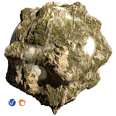 Snow and rock procedural material Vol02