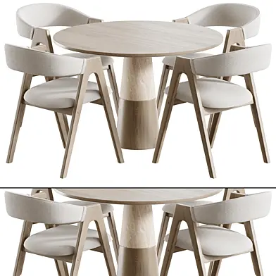 Vex Marble Table and Deephouse Dublin chair