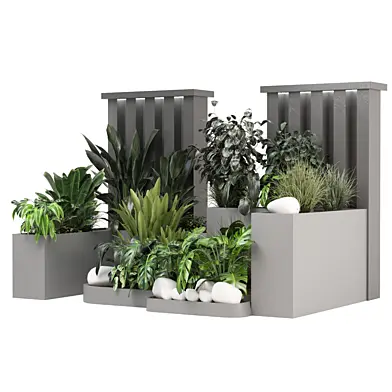 Outdoor Bush and Plants Garden Set 0129