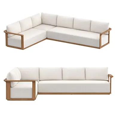 Lagos Teak Left-Arm L-Sectional