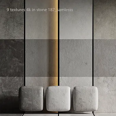 9 textures 4k  in stone 187_seamless