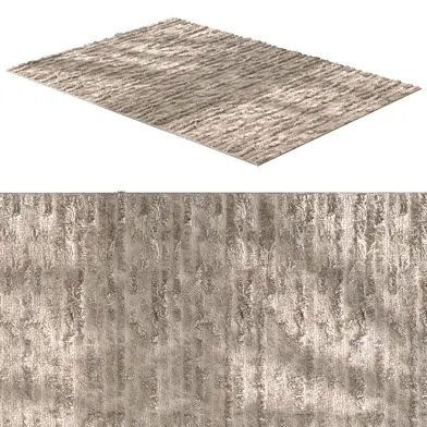Striped Pattern Fluffy Carpet 02