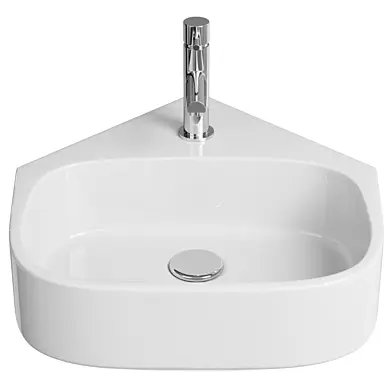 Crosswater Kai S Wall Hung Corner Basin