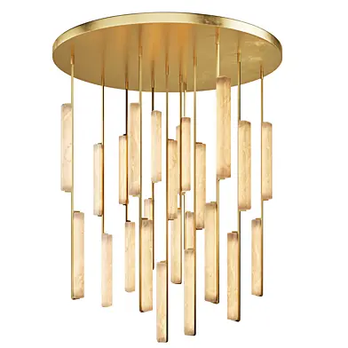 Audubon Alabaster Round Chandelier 56.max