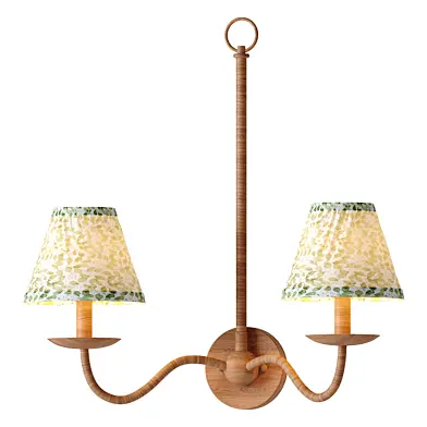 Maiden Fern Green Tapered Chandelier Shade