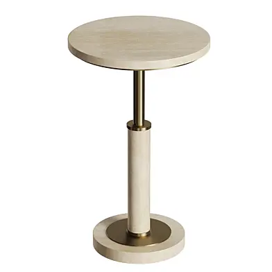 Miles Travertine Accent Table