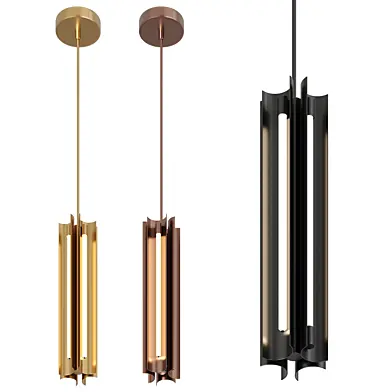 Carson Four Light Narrow Pendant