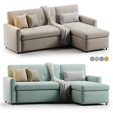 Wide Reversible Sleeper Sofa