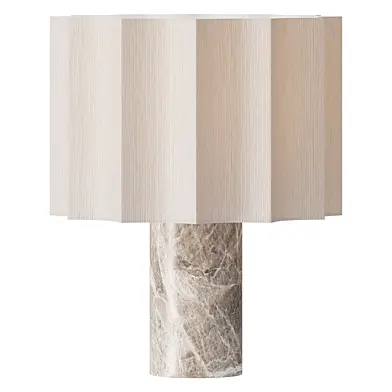 Valli Viola Calacatta marble Table Lamp