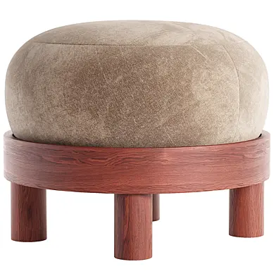 Gome Oat Yellow Ottoman