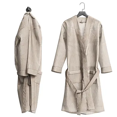 Льняной халат, bathrobe linen n1