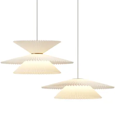 Pleated Fabric Chandelier
