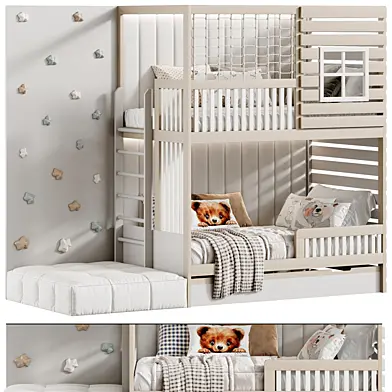 Designer two-level bed Kids room