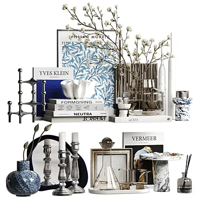Shelves with decorative set - 12