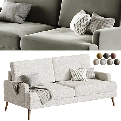 Диван прямой Хевит Velvet Beige | Divan.ru