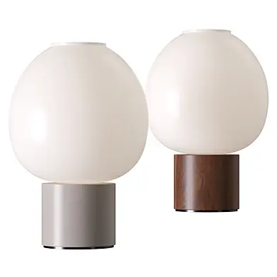 H&M Wood And Glass Table Lamp