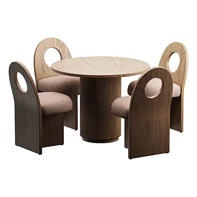 Dining Set 23 - Pamina Dining Chair and Table Simtonal