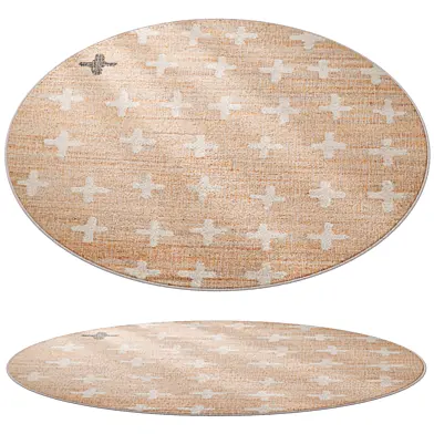 Odd Cross Jute - Beige Jute rug