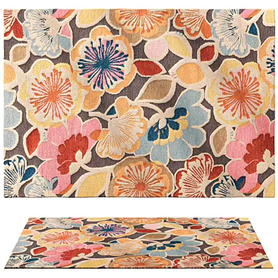 Flower Power - Multicolor Wool rug