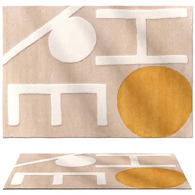 Future - Beige / Yellow Wool rug