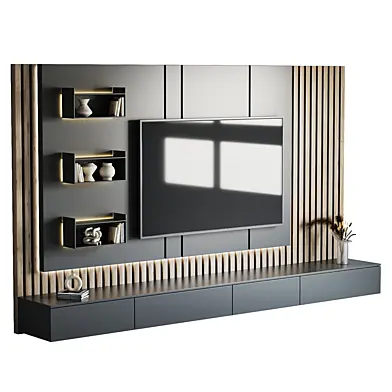 TV wall set 03