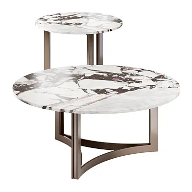 Round marble coffee table
