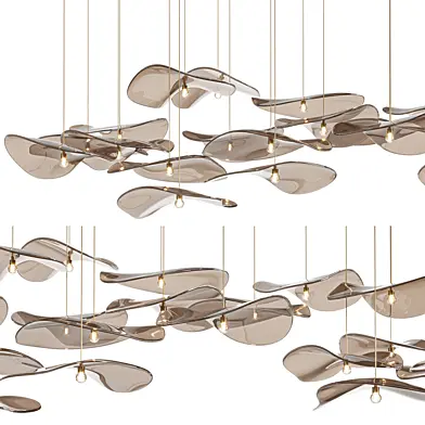 Wave Floating Leaf Chandelier