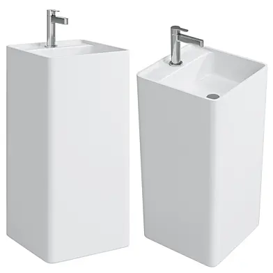 раковина NS Bath NSF4242 напольная, из литьевого мрамора